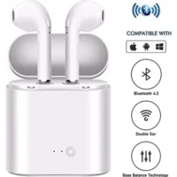 Earpods TWS I7s Twin Bluetooth Wireless Earphone Headset With Charging Box Stereo For Android & All Phones Wireless Earbuds With Noise Cancelling Microphone