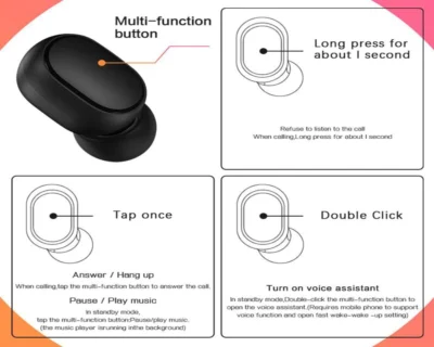 Redmi AirDots2 Headphone Earbuds Bluetooth Tws True Wireless - Image 3