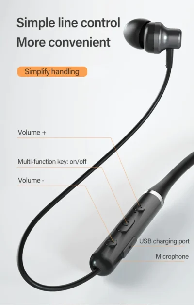 Lenovo XE05 Pro Wireless Bluetooth Earphone Magnetic Neckband Headphone - Image 2