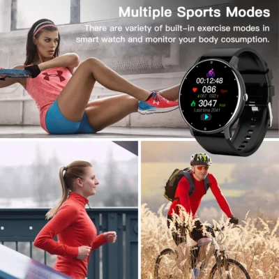 Smart Watch -Sport Fitness Smartwatch Sleep Heart Rate Monitor Waterproof Watches -It Can Connect Android, Apple, Xiaomi, Huawei, Oppo, Etc. With Bluetooth - Image 3
