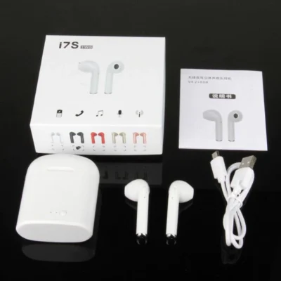 Earpods TWS I7s Twin Bluetooth Wireless Earphone Headset With Charging Box Stereo For Android & All Phones Wireless Earbuds With Noise Cancelling Microphone - Image 5
