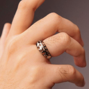 Home Antique Cut Out Ring - Grey