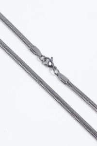 Home Flat Snake Chain - Silver