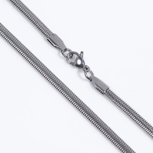 Home Flat Snake Chain - Silver